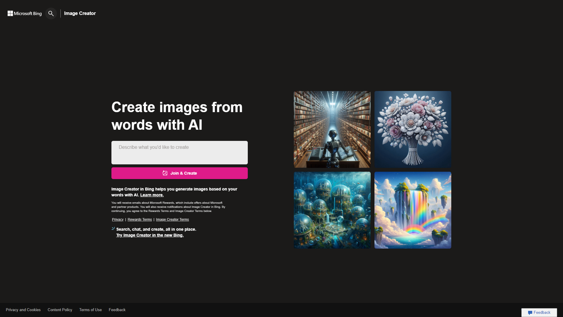 Thumbnail of Microsoft Bing Image Creator