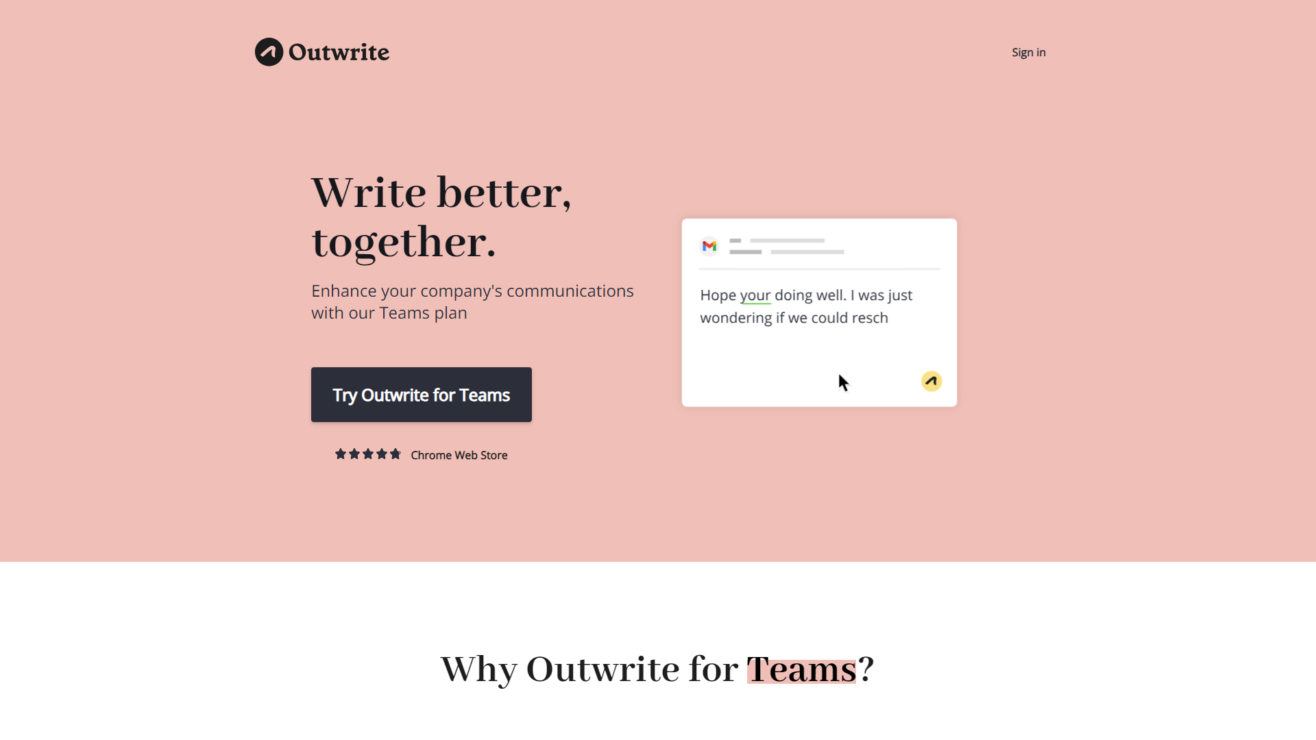 Thumbnail of Outwrite for Teams