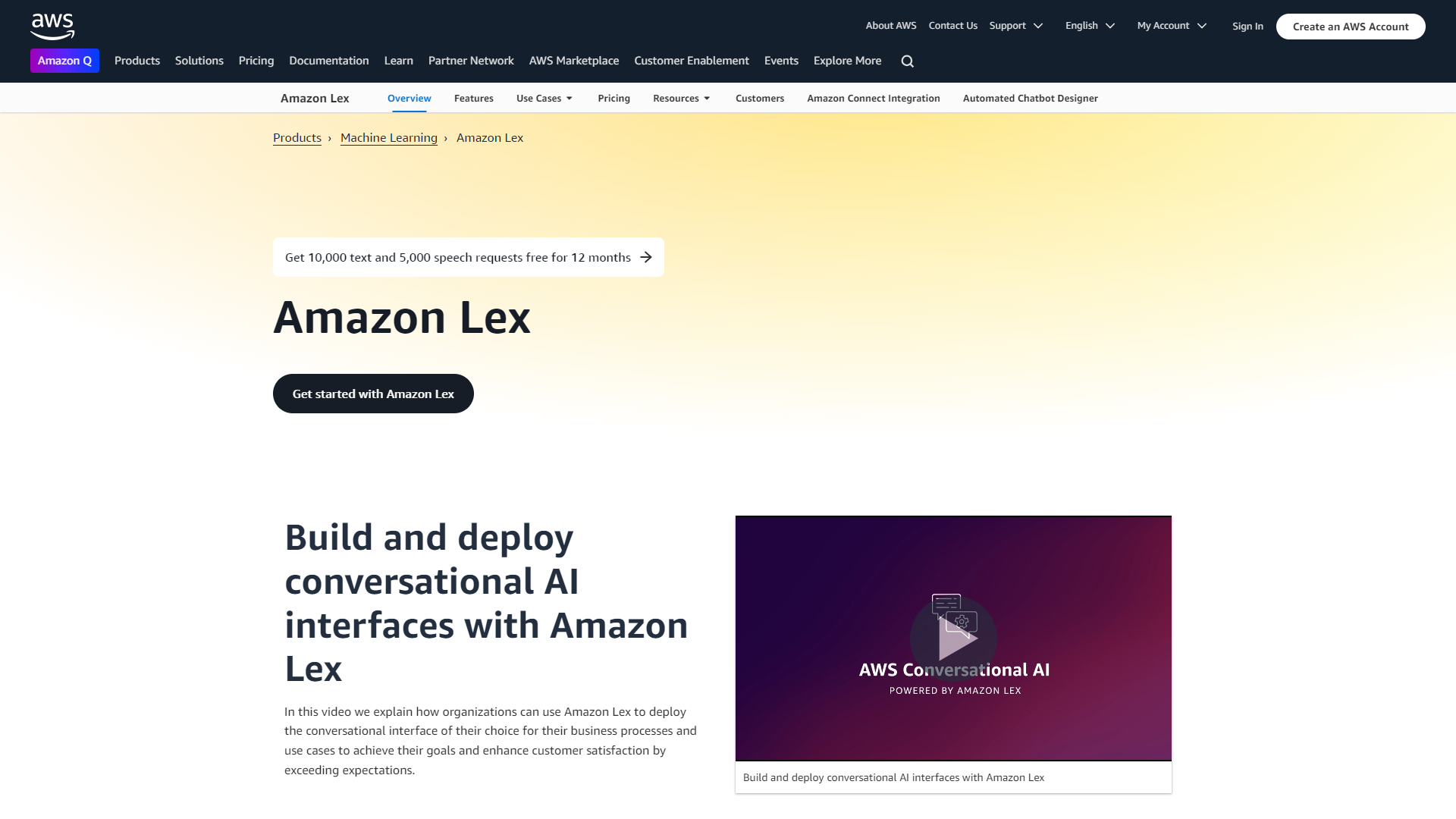 Thumbnail of Amazon Lex