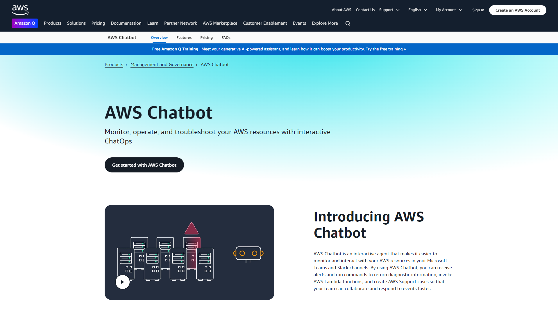 Thumbnail of AWS Chatbot