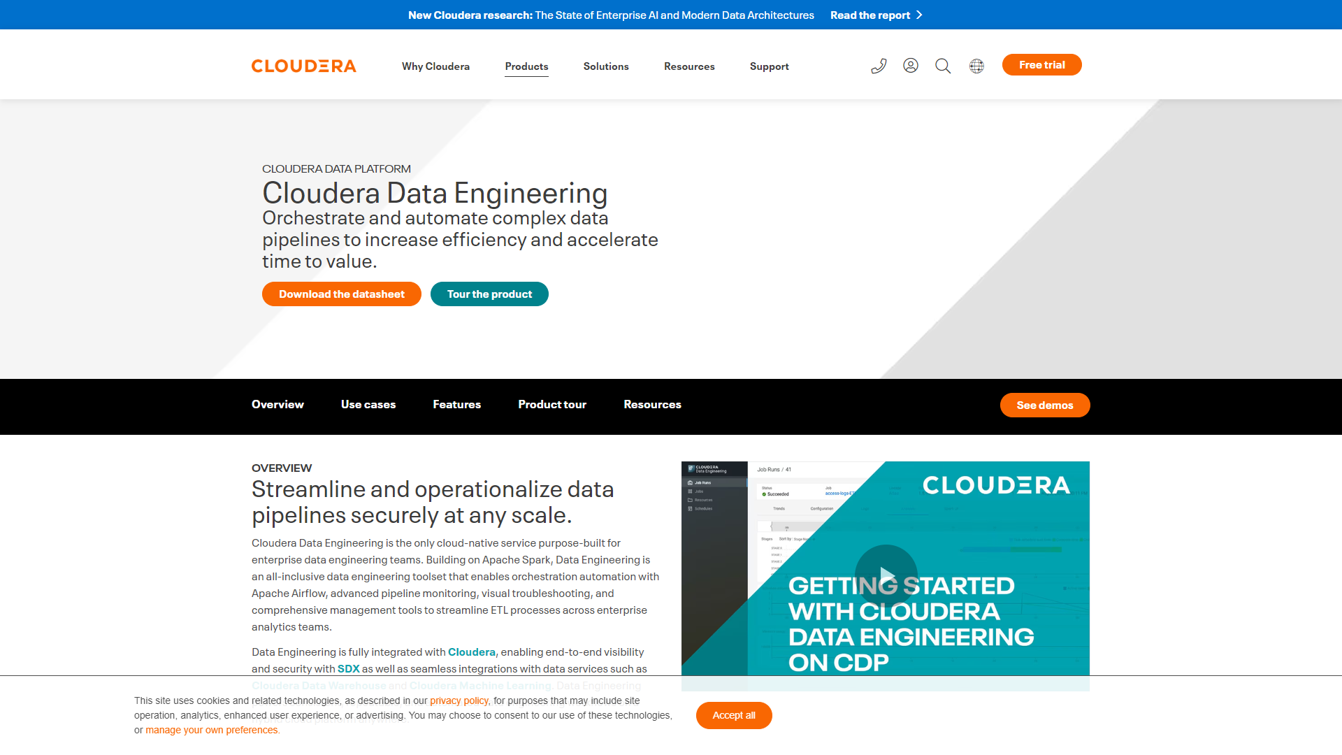 Thumbnail of Cloudera Data Engineering