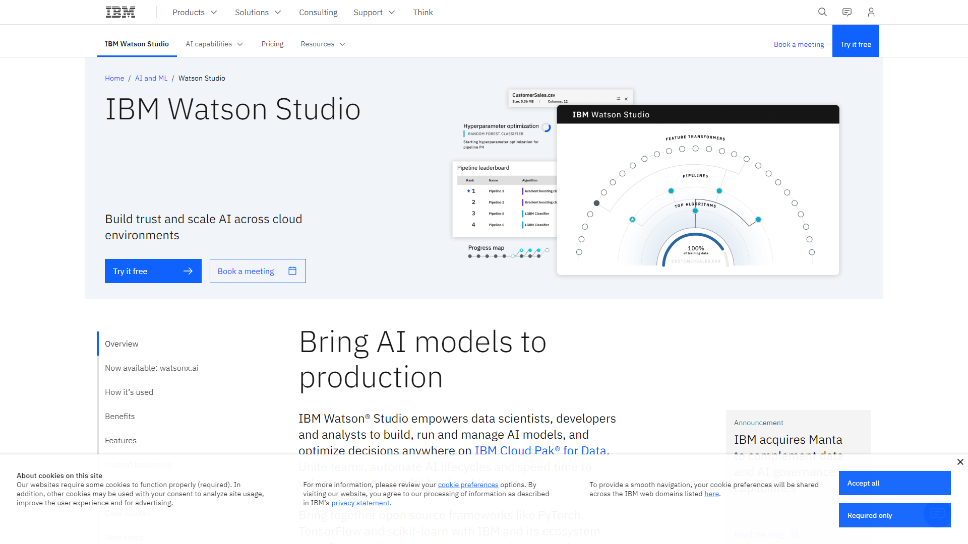 Thumbnail of IBM Watson Studio