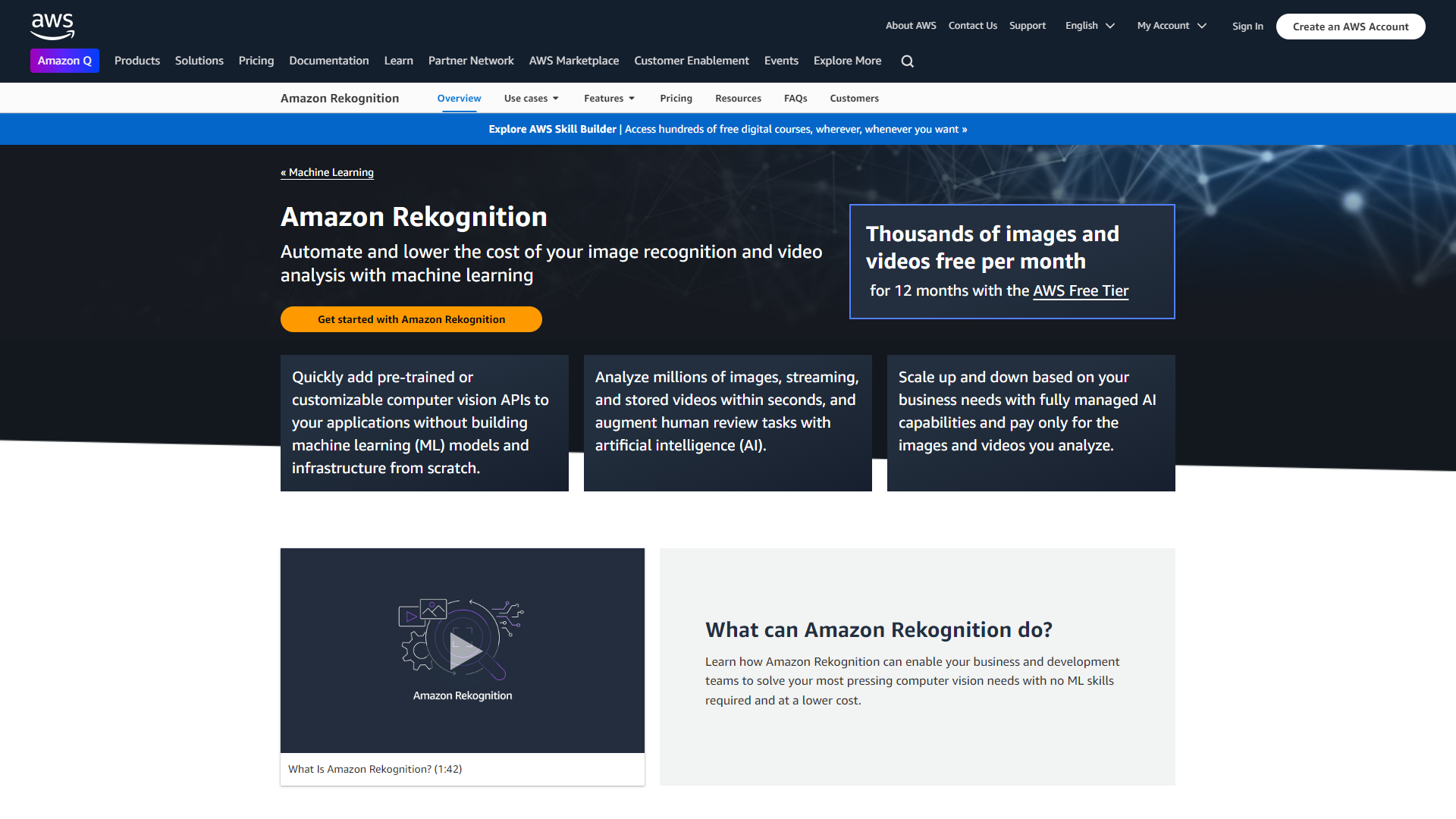 Thumbnail of Amazon Rekognition