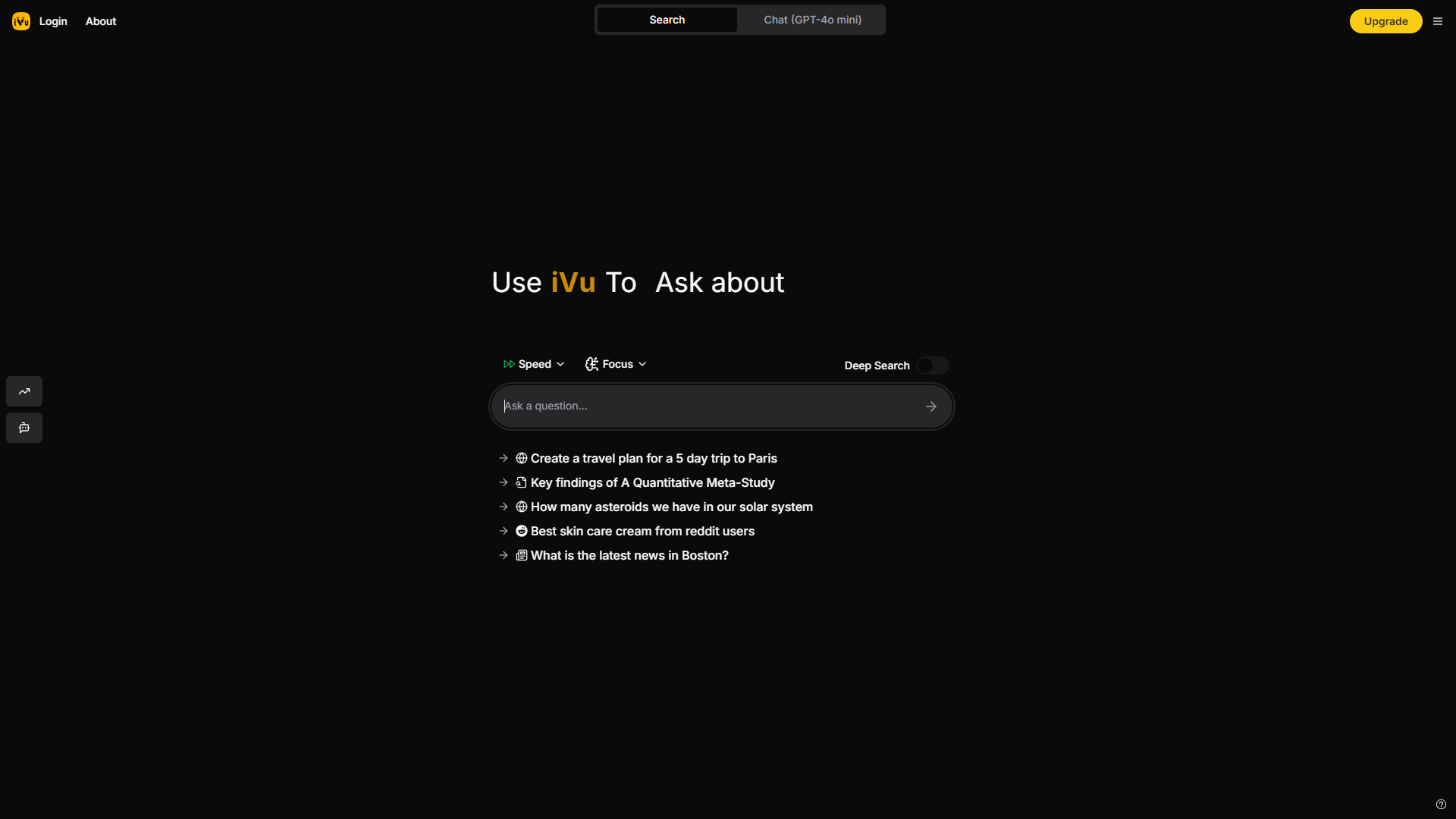 Thumbnail of iVu Ai-Powered Conversational Search Engine