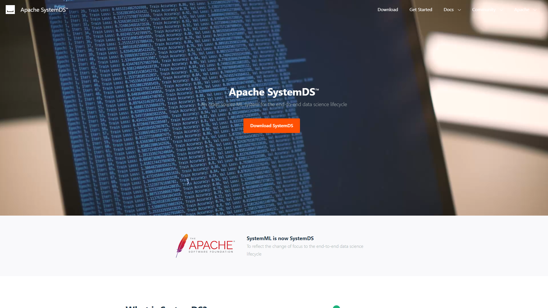 Thumbnail of Apache SystemML