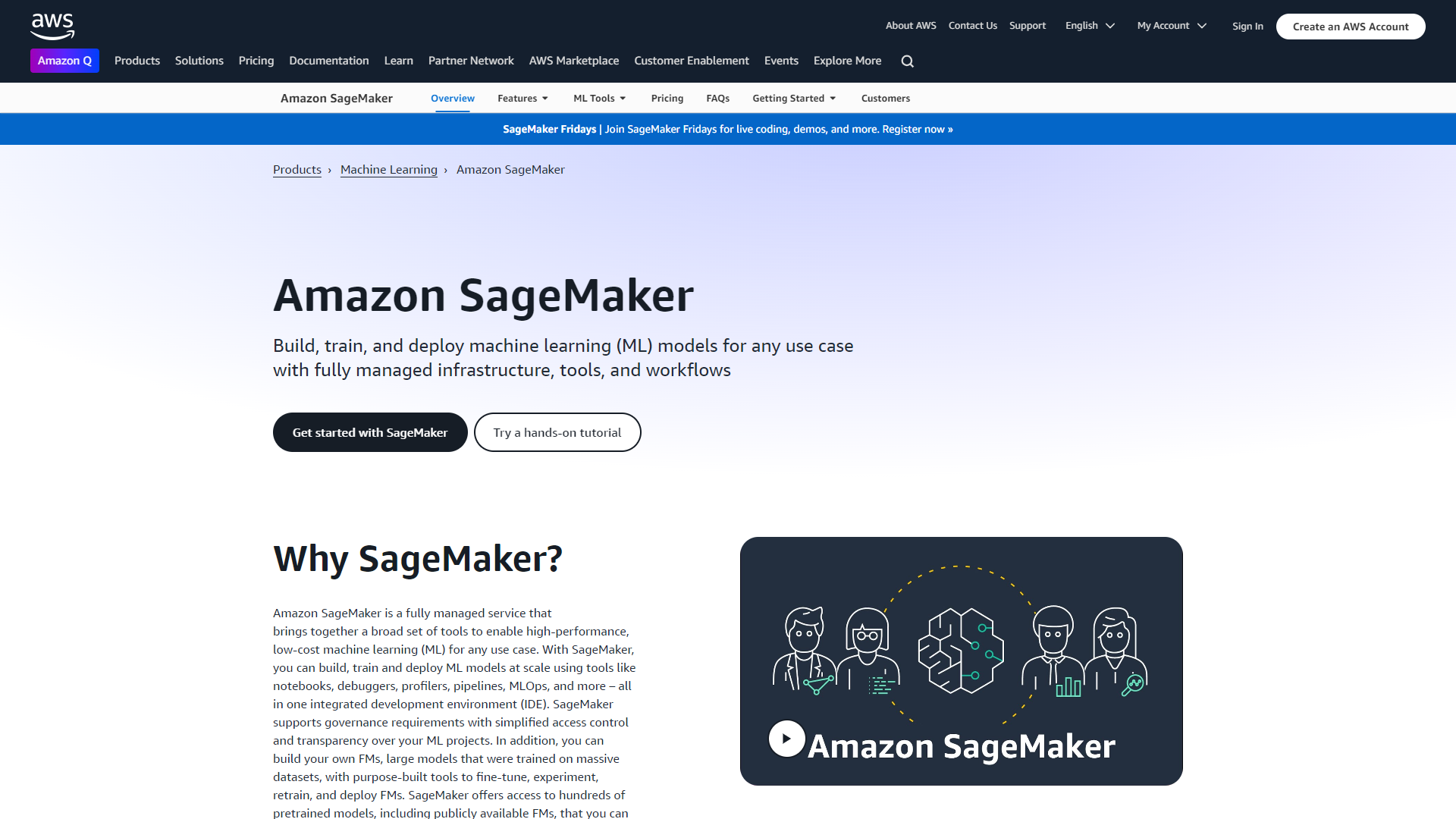 Thumbnail of Amazon SageMaker