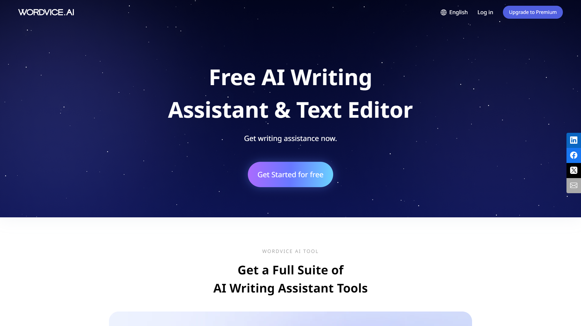 Thumbnail of Wordvice AI Writing Assistant