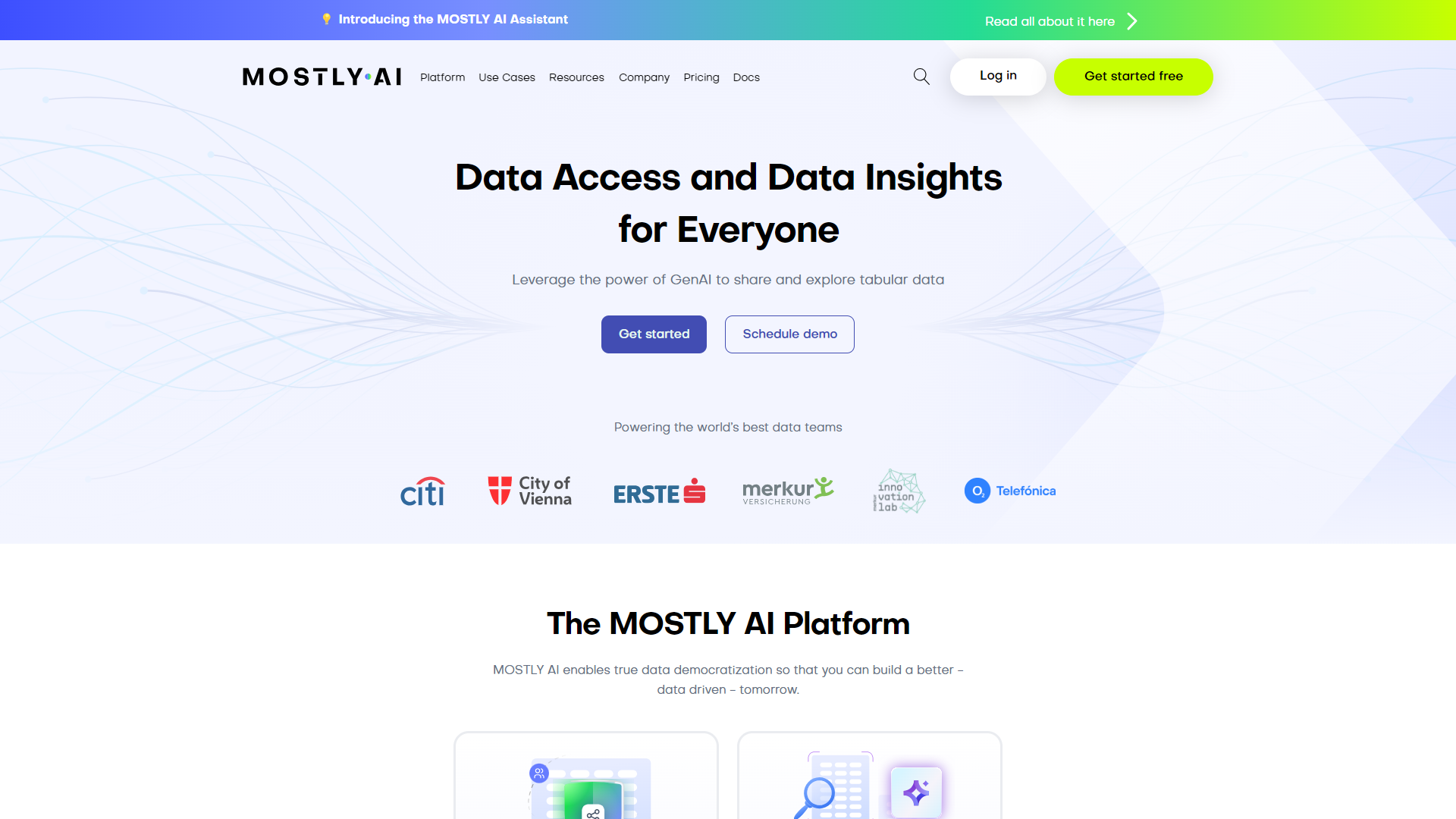 Thumbnail of MOSTLY AI Synthetic Data Platform