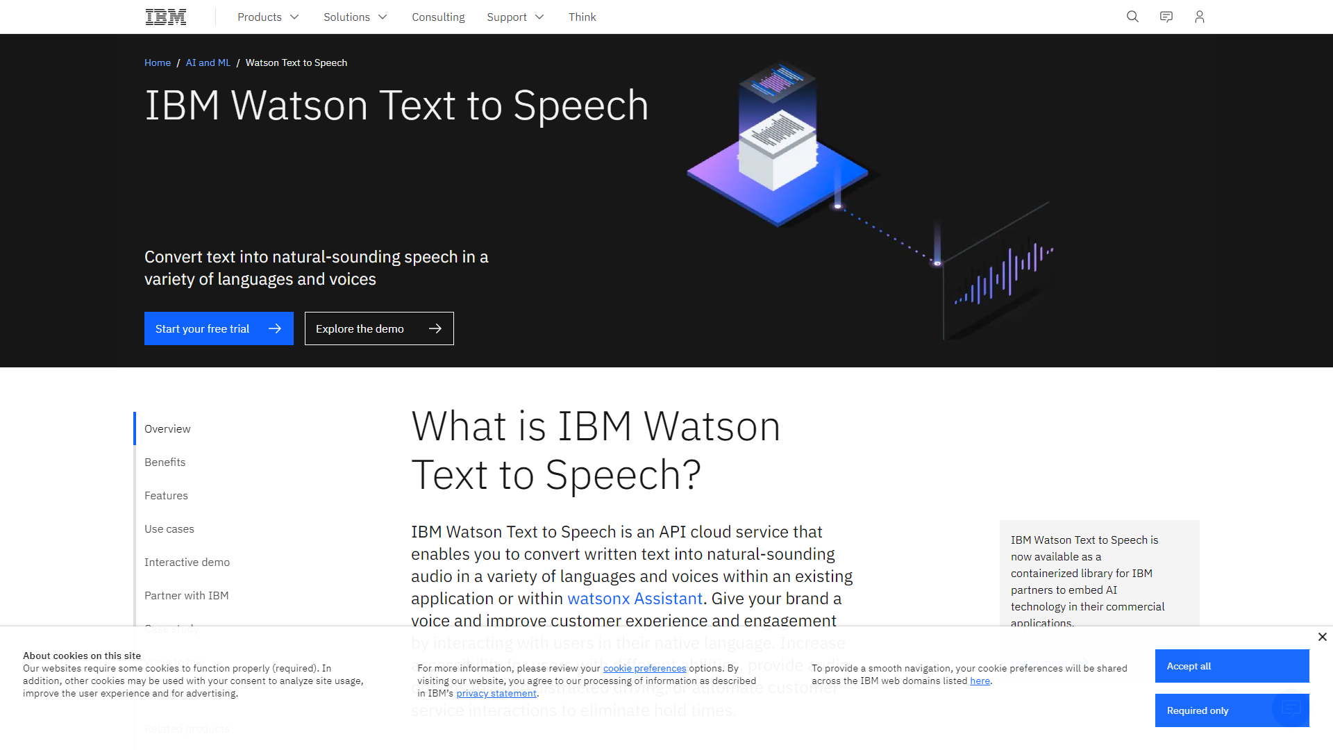 Thumbnail of IBM Watson Text to Speech