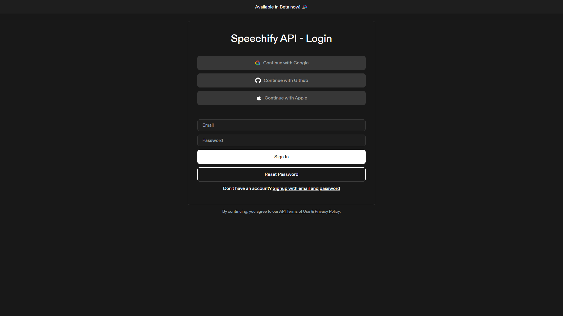 Thumbnail of Speechify API