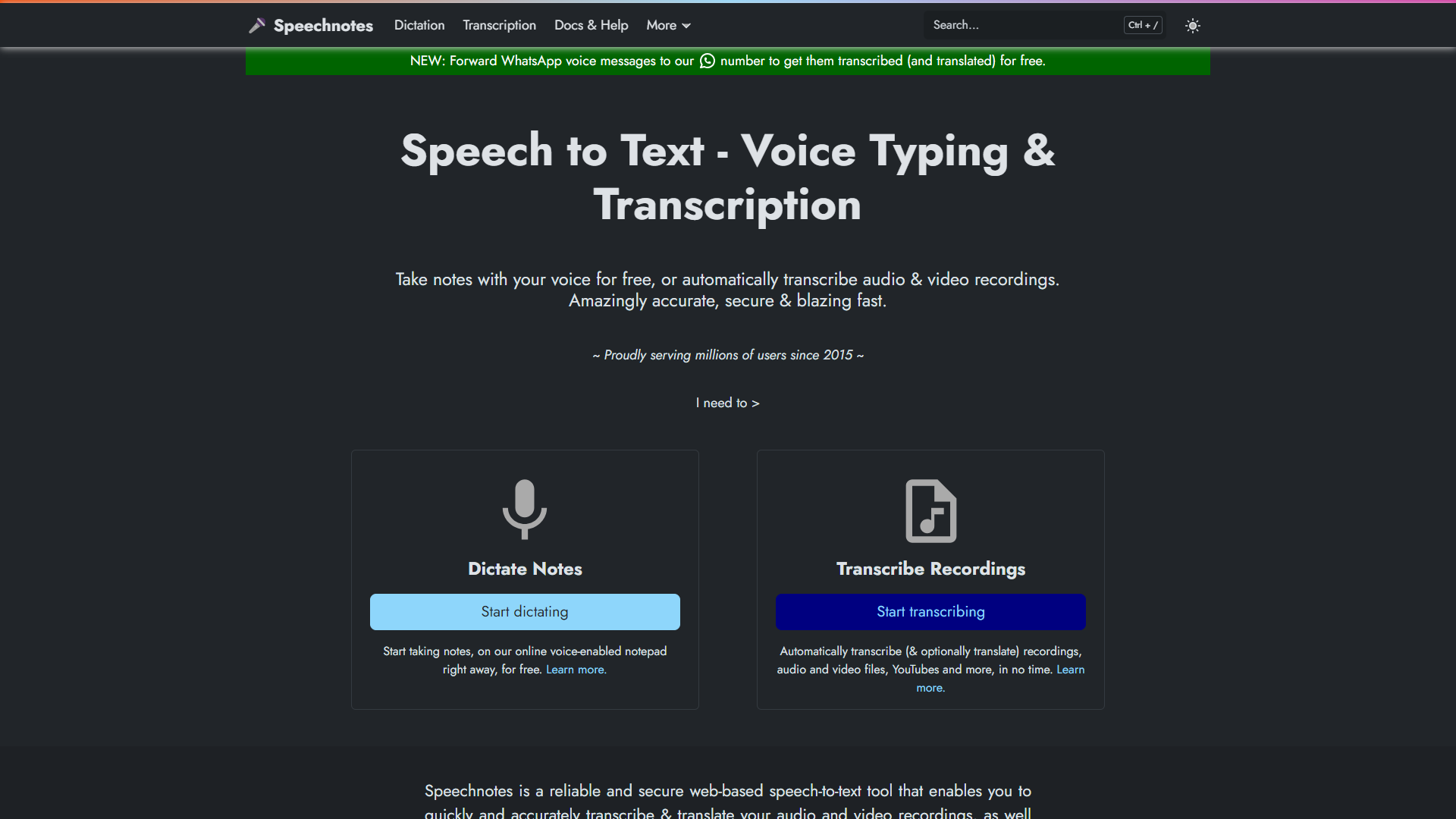 Thumbnail of Speech Notes